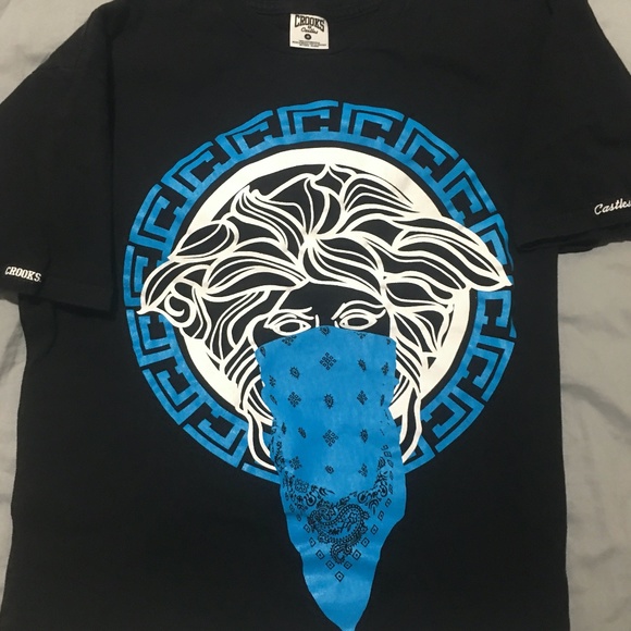 Crooks & Castles Greco Medusa T-Shirt Medium NWOT - Picture 1 of 3